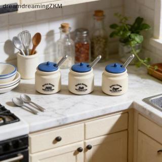[dreamdreaming] 3 Cái Bình Gia Vị Mini Model 1 / 12 Nhà Búp Bê Thu Nhỏ Nhà Chơi Nhà Bếp Trang Trí Cảnh Phụ Kiện Búp Bê Đồ Chơi [zkm]
