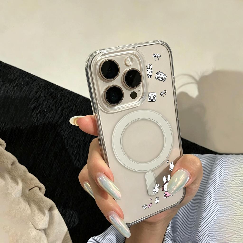 Hình ảnh thỏ Thích hợp iPhone 1714p15 trường hợp điện thoại 1311 mới 12 hút từ 11 thấm