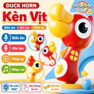 【SKISOPGO】Đồ chơi loa kèn vịt Duck Horn đa năng,ghi âm đổi giọng phát nhạc,chất liệu ABS cao cấp