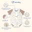 BU Baby (1M-12M) Body chip ngắn tay cổ Polo cao cấp cho bé Bubaby Ponie - PPN230| Sơ sinh chính hãng