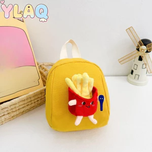Ba lô trẻ em Khoai tây chiên Pháp Burger Túi hoạt hình dễ thương Túi đi học mẫu giáo cho bé trai bé gái