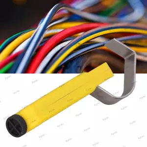 Bút tuốt dây PYCOU, Máy cắt dây đa dẫn bền bỉ 170mm, Dụng cụ cáp Coax màu vàng hiệu quả thợ điện