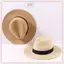 JRP Mũ Rơm Mùa Hè Nam Nữ Vành Rộng Bãi Biển Chống Tia UV Fedora Mũ Chống Nắng JRP