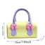 Túi xách silicon THEGIRL8B, Tote Mini nơ có thể giặt được chống thấm nước, Hộp đựng mỹ phẩm Túi đeo trên cùng khóa màu cầm tay bền bỉ Sử dụng văn phòng