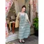 Bộ đồ tươi mát mùa hè Phiên bản Hàn Quốc Áo sơ mi ren ngắn tay dễ thương dành cho nữ Retro Váy dây đeo kẻ sọc dáng rộng phù hợp