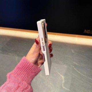 Ốp Da Từ Tính Hai Chân Sang Trọng Cho Galaxy Z Fold 7 Z Fold 6 Z Fold 5 Vỏ Bảo Vệ Da Cao Cấp Với Ống Kính Vàng Bảo Vệ Z Fold 8