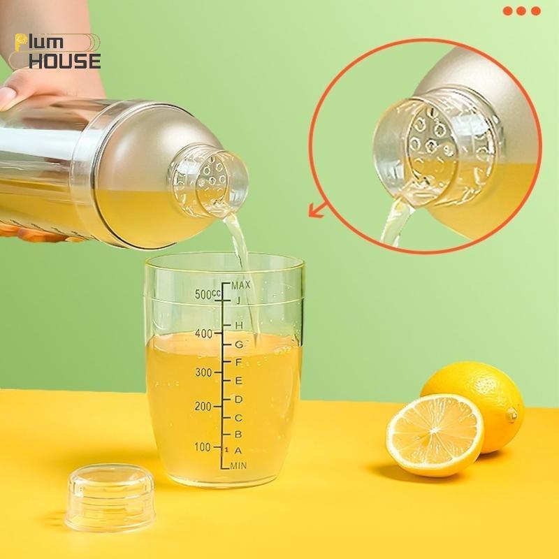 PlumHOUSE 3 / 5 / 7 Cái Bộ Bình Lắc Cotail Shaker Và Đo Jigger Bộ Đồ Uống Hỗn Hợp Dụng Cụ Lắc Tay Cho Bartending Và Home Bar VN
