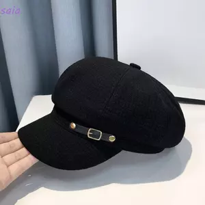 SAIA Newsboy Mũ, Phụ kiện hình bát giác Mũ nồi, Mũ che mặt thiết kế thời trang cổ điển thông thường dành cho nữ