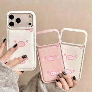 Mặt heo hồng Ứng dụng iPhone 1714p15p trường hợp 13/11 mới 12 tất cả bao gồm