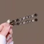 MAUROPOLI Ánh Sáng Sang Trọng Kim Cương Giả Một Từ Phong Cách Hàn Quốc Full Kim Cương Tinh Tế Phù Hợp Với Cảm Giác Cao Cấp Gãy Tóc