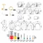 PYCOU 126 Chiếc Máy Cắt Bông Tai, Thép Không Gỉ Polymer Đất Sét Sử Dụng Máy Cắt Đất Sét, Khuôn Cắt Hình Học Túi Đóng Gói Trang Sức Dụng Cụ Bông Tai DIY
