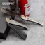 Lotus Retro Lược Dầu Tạo Kiểu Lược Mạ Điện Thép Không Gỉ Gấp Lược Râu Lược Di Động Râu Lược Làm Tóc MHGB