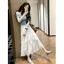 Váy voan không đều dành cho nữ mùa xuân hè 2026 cạp cao Drape Slimer Look All-Match