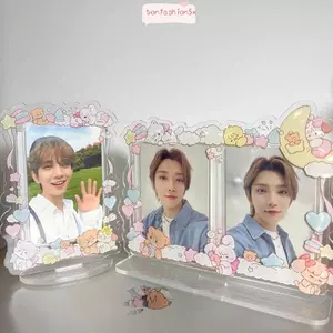 Khung Photocard ITRUMPET, Chân đế trưng bày thẻ mèo xoay, Tay áo thẻ trong suốt Acrylic INS cho người hâm mộ