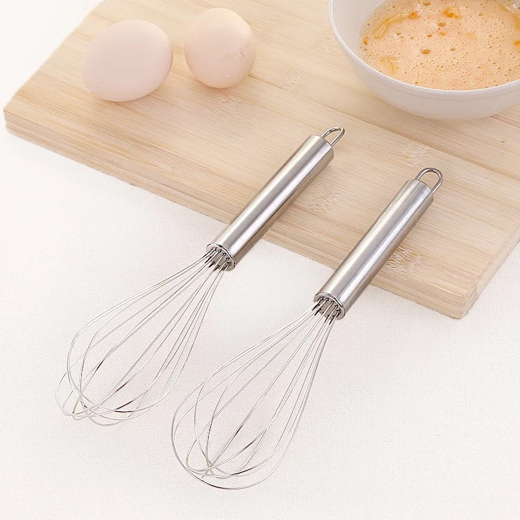 Nhà bếp Thép không gỉ 201 Máy đánh trứng thủ công Công cụ làm bánh nhà bếp sáng tạo Máy trộn bột 133O