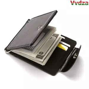 Ví da ngắn VVDZA Thẻ tín dụng Da PU Túi ly hợp Hộp đựng thẻ ID