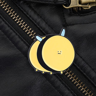Mũm mĩm Tròn Ong Men Trâm Pin Tối Giản Hoạt Hình Dễ Thương Bumblebee Ve Áo Pin Cho Ba Lô Quần Áo Phụ Kiện Quà Tặng Cho Những Người Yêu Côn Trùng