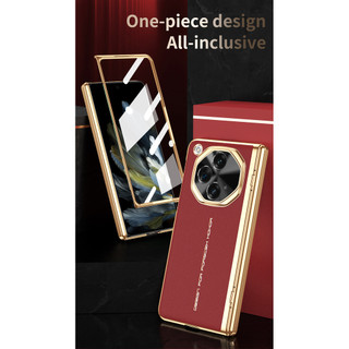 Ốp Lưng Cho Oppo Find N3 Mạ Chân Không Tích Hợp Phim Kính Trước Full Ống Kính Bản Lề Bảo Vệ Chống Vân Tay Chống Rơi