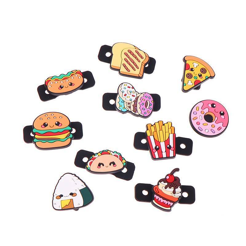 Thực phẩm loạt Hamburger Vợt Tennis bánh pizza Cookie bánh mì donut hình giảm xóc Silicone Vợt Tennis DAMPENER VN