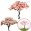 WANYEDI 1 / 5 Mô Hình Cây Hoa Anh Đào Thu Nhỏ, Đồ Thủ Công DIY Nhựa Micro Plant, Đồ Chơi Terrarium Phụ Kiện Cây Cảnh 6.5cm Trang Trí Cây Cảnh Vườn Cổ Tích