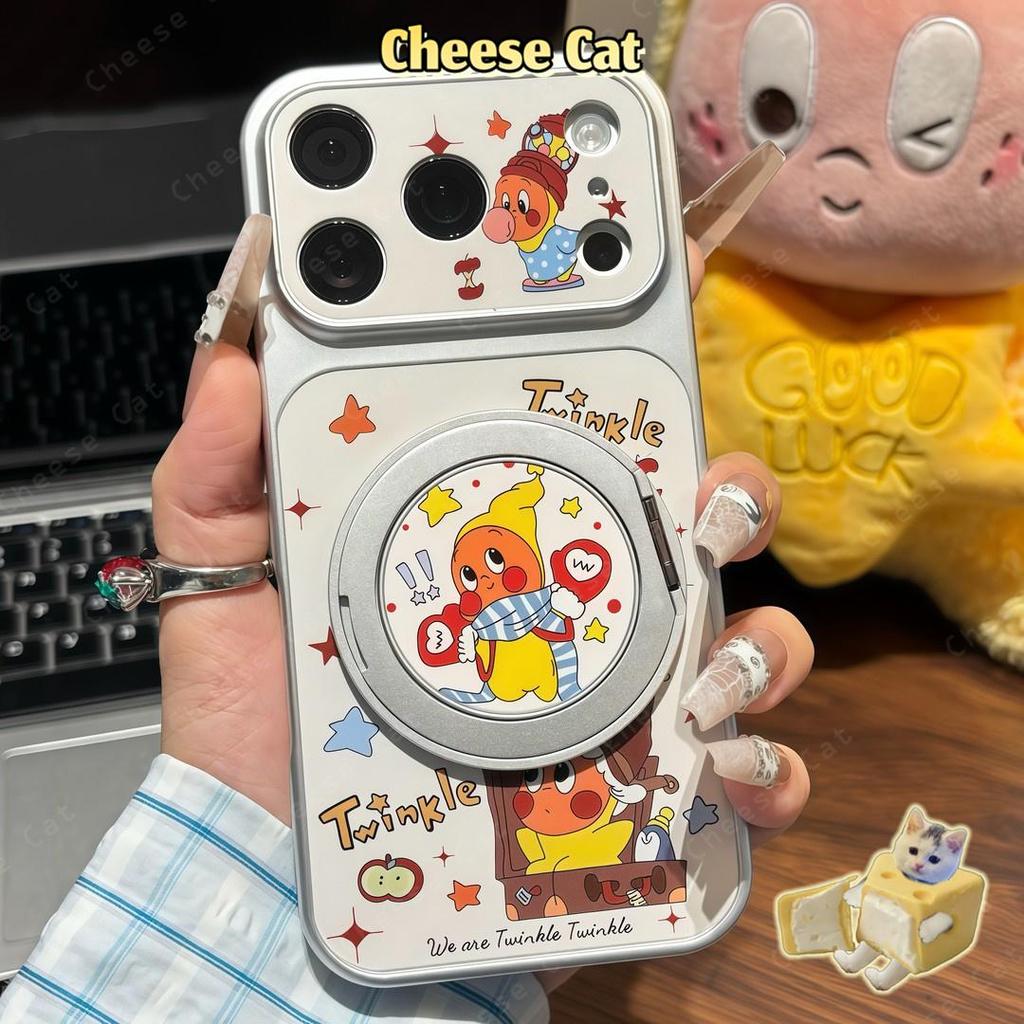 Ốp điện thoại bằng da xoay 360 độ Ngôi sao Twinkle cho iPhone 17 Pro Max 16 15 14 11 12 13 Pro Max Xs Max XR