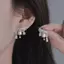 PNPIA- Nữ Thanh Lịch Hoa Bông Tai Chải Tươi Lily Của Thung Lũng Bông Tai Giọt Nước Kim Cương Bông Tai Trang Sức Quà Tặng