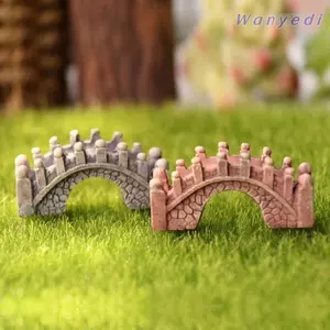 WANYEDI Cầu Nhựa Thủ Công, Kích Thước Nhỏ Phong Cách Jiangnan Nhựa Cầu Thu Nhỏ, Chất Liệu Nhựa Nóng Thủ Công DIY Phong Cách Tòa Án Cây Cầu Nhựa Micro Cảnh Quan Trang Trí Nhà Cửa