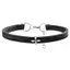 ECK Mới Đậm Chữ Thập Hoa Đứng Vòng Cổ Nữ Niche Thiết Kế Cao Cấp Nelace Da Choker HOT