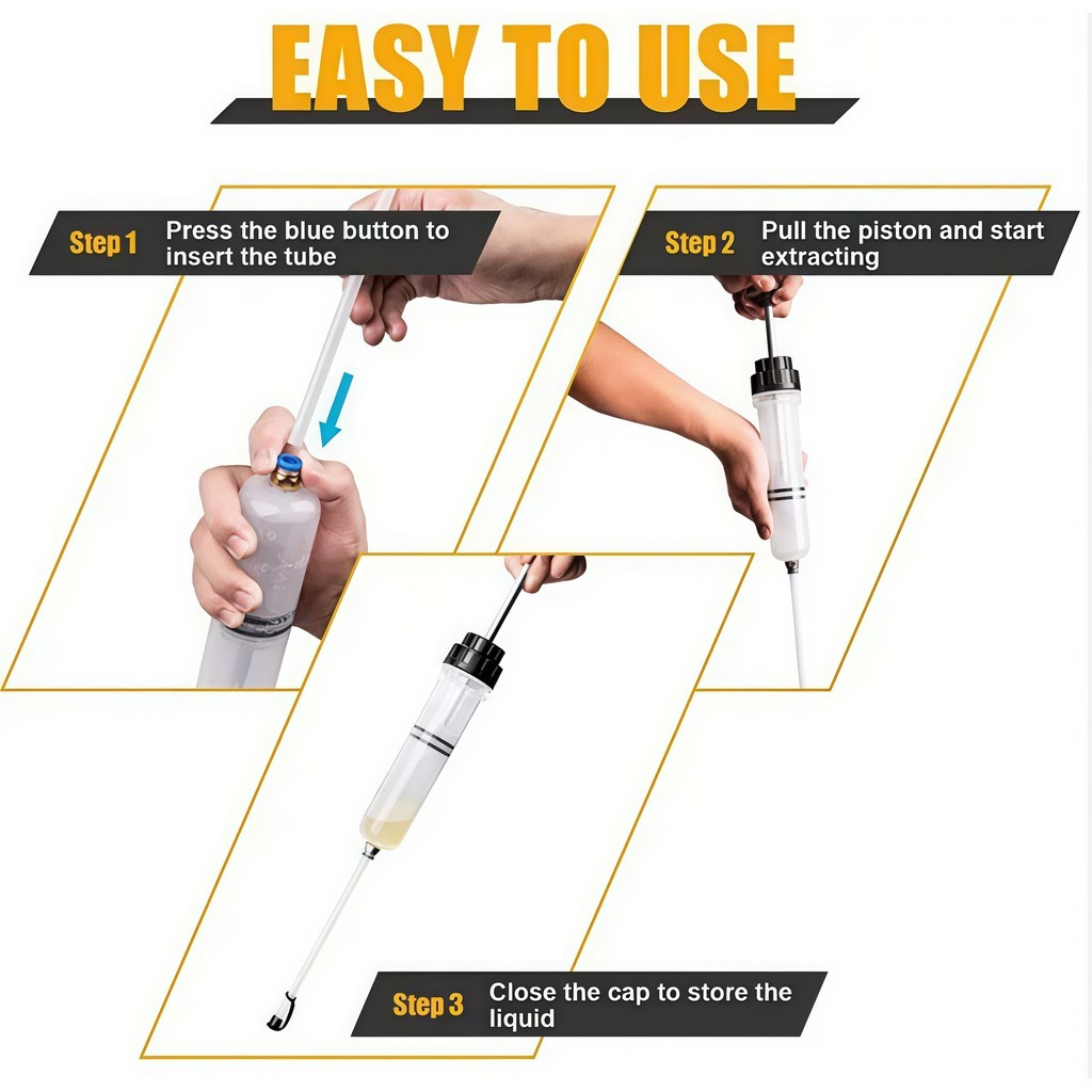Dụng Cụ Hút Dầu Ô Tô 200ML-500ML Nhiên Liệu Ô Tô Chiết Dầu Phanh Chuyển Làm Đầy Ống Tiêm Bơm Dầu Ô Tô Cung Cấp - FE123