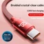 Cáp dữ liệu sạc 6A USB / Type C sang Type C Di động 0,25M / 1M / 1,5M / 2M Cáp sạc dệt 120W Cáp dữ liệu điện thoại sạc siêu nhanh cho IOS / Android
