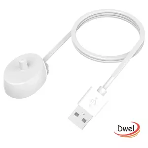 Bộ sạc bàn chải đánh răng điện DWEL, Bộ chuyển đổi nguồn Bộ sạc du lịch Đế sạc bàn chải đánh răng, Bộ nguồn bàn chải đánh răng cảm ứng chống nước cho Oral B / 3757