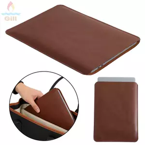 Máy tính xách tay GILL, Túi đựng máy tính xách tay lót sợi nhỏ 13 14 15 Inch, Túi đựng máy tính xách tay bằng da PU chống nước và bắn tung tóe cho máy tính xách tay Dell