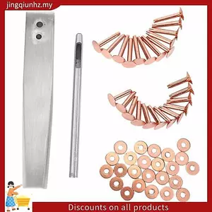 Đinh tán và Burr với Burr Setter Copper Rivet Fastener Công cụ cài đặt và máy cắt lỗ