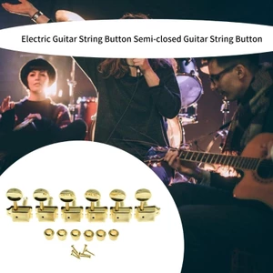 Phím điều chỉnh đàn guitar bán kín 15 1 Tỷ lệ bánh răng Hợp kim kẽm Đầu máy đàn guitar điện cho độ ổn định nâng cao