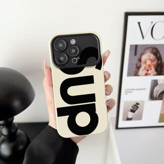 SUP Tiếng Anh Đơn Giản Thích Hợp Cho iPhone 17 Pro Ốp Lưng Chống Sốc XS Max 15 Pro Max 17 Pro 11 Pro XR 12 14 16 ProMax 7 Plus 13 Ốp Điện Thoại Silicon Mềm Mờ