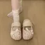 Ngọc Trai Nơ Ballet Lỗ Giày Nữ 2026 Phong Cách Mới Mùa Hè Đế Dày Rỗng Bên Biển Dép Đi Biển