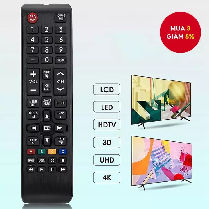 Điều Khiển Từ Xa Đa Năng BN59-01199F Cho Samsung Tất Cả LCD LED HDTV 3D Smart TV UN32J4500AFXZA