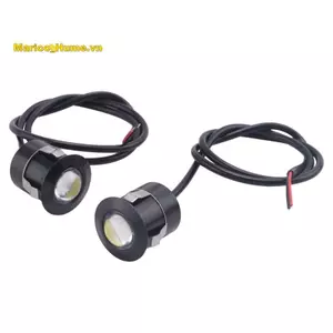 2 Chiếc LED Đại Bàng Mắt Dự Phòng Đèn Sương Mù Lái Xe Ô Tô Xe Máy Ánh Sáng Trắng 9W Đen