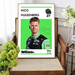 Áp phích vải chống nước không khung F1 Racer, Verstappen Norris Nghệ thuật treo tường hiện đại để trang trí phòng khách phòng ngủ