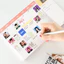 Nhóm Hàn Quốc Ngôi Sao Cuộn Miếng Dán Niêm Phong 500 Polaroid Tự Làm Sổ Tay Chất Liệu Ốp Lưng Điện Thoại Băng Trang Trí 6.7
