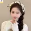 < YEI > Vintage Chấm Bi Nơ Nữ Tóc Vòng Cao Cấp Cranial Top Phong Cách Công Chúa Băng Đô Quấn Tóc Trang Điểm Hàng Ngày Giặt Phụ Kiện Tóc Mới