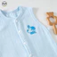 Bộ áo liền quần Pipa Cotton nguyên chất không tay mùa hè sơ sinh / Bộ đồ ngủ thoáng khí cho bé sơ sinh / Bộ đồ thoải mái dễ thương cho bé