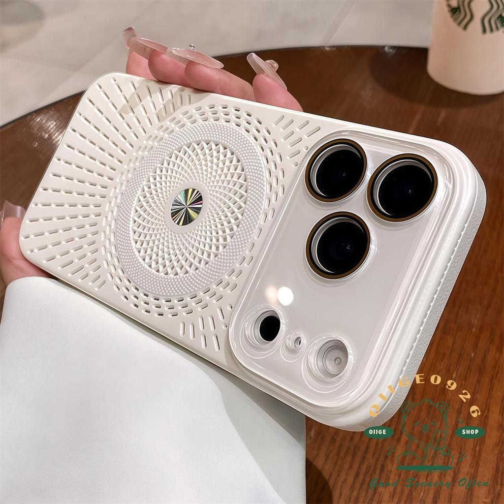 Mạ siêu mỏng tản nhiệt thu hút từ tính Vỏ điện thoại iphone17 Pro Max 16 15 14 13 vỏ cho vỏ iPhone Vỏ mềm silicon TPU chống sốc