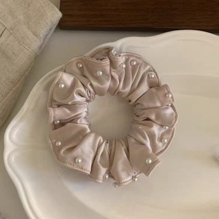Hululu / Bong Bóng Muối Biển ~ Ngọc Trai Bốn Lớp Gạc Scrunchy Tóc Nữ Cao Cấp Phụ Kiện Tóc Băng Đô
