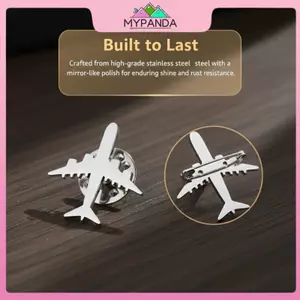 MYPANDA Thép Không Gỉ Ve Áo Chân Dành Cho Nữ Thời Trang Máy Bay Thổ Cẩm Phù Hợp Với Độc Đáo Cổ Huy Hiệu Cho Đảng Đồng Phục Phụ Kiện.