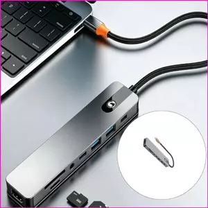 Trạm nối VIC USB C sang HDTV 4K 60hz Đầu ra USB3 0 USB2 0 PD100W Bộ chia USB