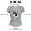 BOOM Áo Baby Tee Nữ Cotton Ôm Body-Áo Thun Ngắn Tay Y2K In Hình PhongCách Mùa Hè, Cổ Tròn Hàng Đầucách hàn quốc phong168