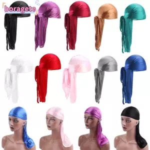 BORAGETE Bandana Chemo Cap Co Giãn Thời Trang Headwrap Ung Thư Đầu Khăn Cướp Biển Mũ
