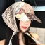 Mũ trùm đầu hoa điều Retro dành cho nữ mùa hè phong cách mỏng