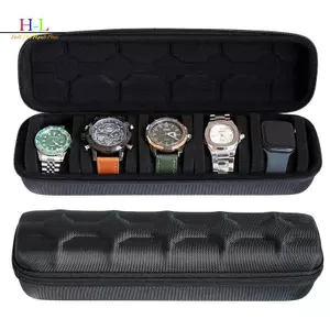 Hộp đựng đồng hồ HL dành cho nam hoặc nữ Đồng hồ du lịch Hộp đựng đồng hồ lưu trữ di động Giá đỡ hiển thị cho đồng hồ đeo tay và đồng hồ thông minh LMWU